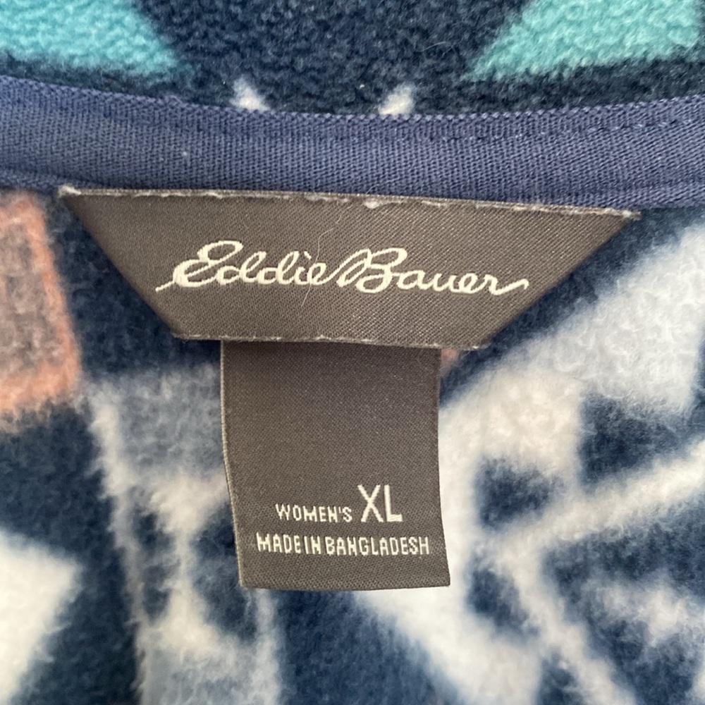 Eddie Bauer Quarter Zip Fleece Sweater - Picture 2 of 6